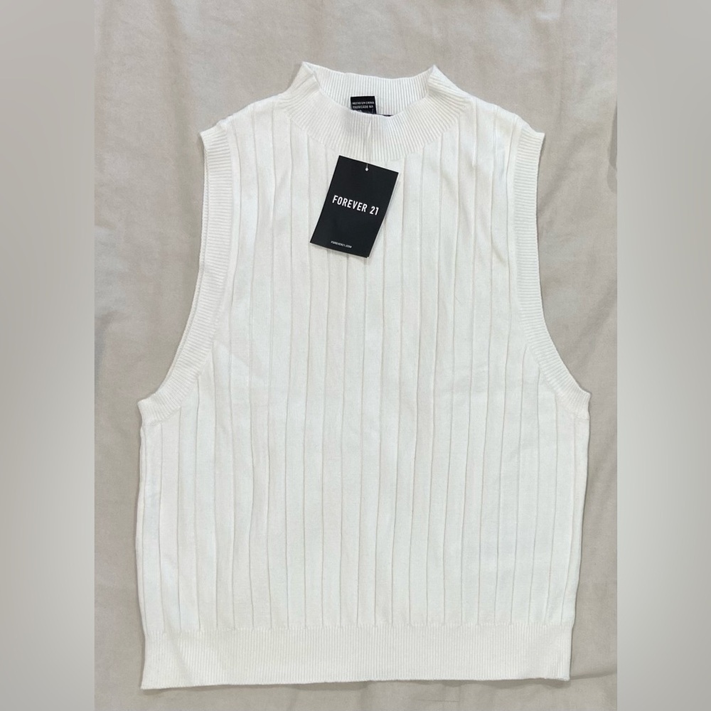 Forever21 knit turtle-neck tank